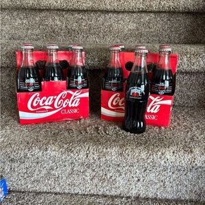 Coca-Cola Classic Red and Black Ohio State 25th Anniversary Bottle Set